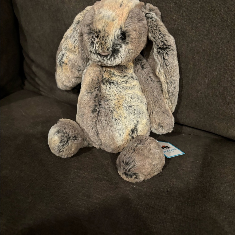Jellycat Gray and Cream Stuffed Bunny